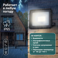 Прожектор светодиодный уличный ЭРА LPR-023-0-40K-030 30Вт 4000K 2400Лм IP65'