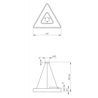 Светильник светодиодный Geometria ЭРА Delta SPO-153-W-40K-030 30Вт 4000К 2100Лм IP40 600*600*80 белый подвесной'