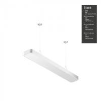Светильник светодиодный Geometria ЭРА Block SPO-112-W-40K-040 40Вт 4000К 4500Лм IP40 1200*200*60 белый подвесной'