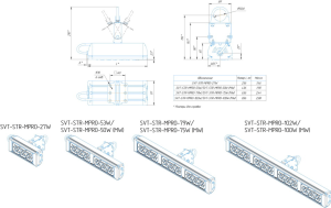 LED светильник SVT-STR-MPRO-53W-45x140'