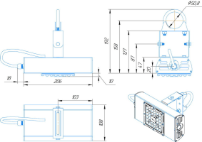 LED светильник SVT-STR-BM-30W-45x140'