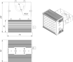 LED светильник SVT-ARH-CUBE-25W-8'