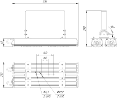 LED светильник SVT-STR-MPRO-Max-81W-100-DUO'