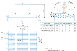 LED светильник SVT-STR-MPRO-79W-20-CRI90-5700K-DUO'