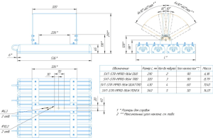 LED светильник SVT-STR-MPRO-96W-CRI90-5700K-QUATTRO'